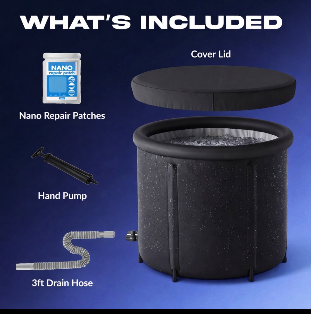 RecoverForge Cold Plunge Tub – Ice Bath for Recovery, Performance & Mental Toughness