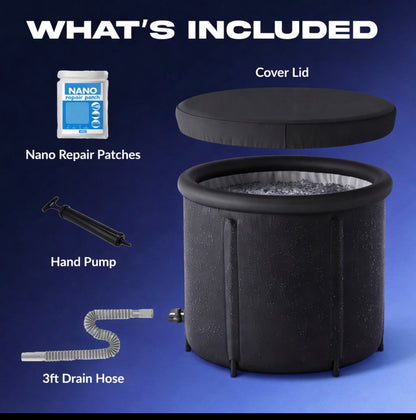 RecoverForge Cold Plunge Tub – Ice Bath for Recovery, Performance & Mental Toughness