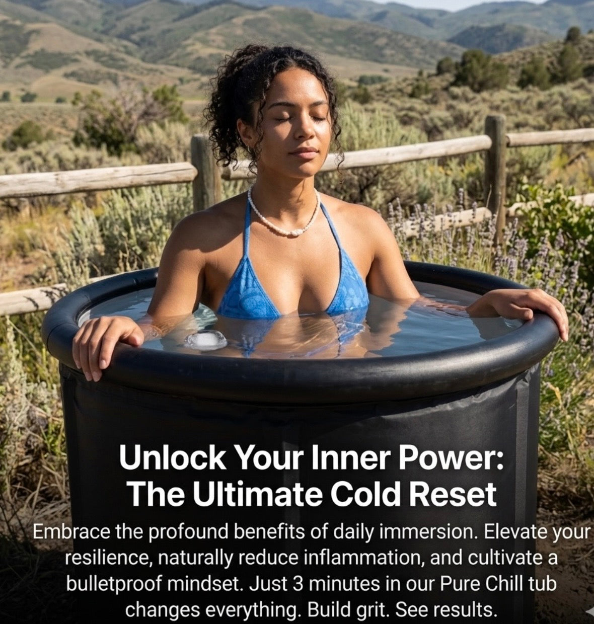 RecoverForge Cold Plunge Tub – Ice Bath for Recovery, Performance & Mental Toughness